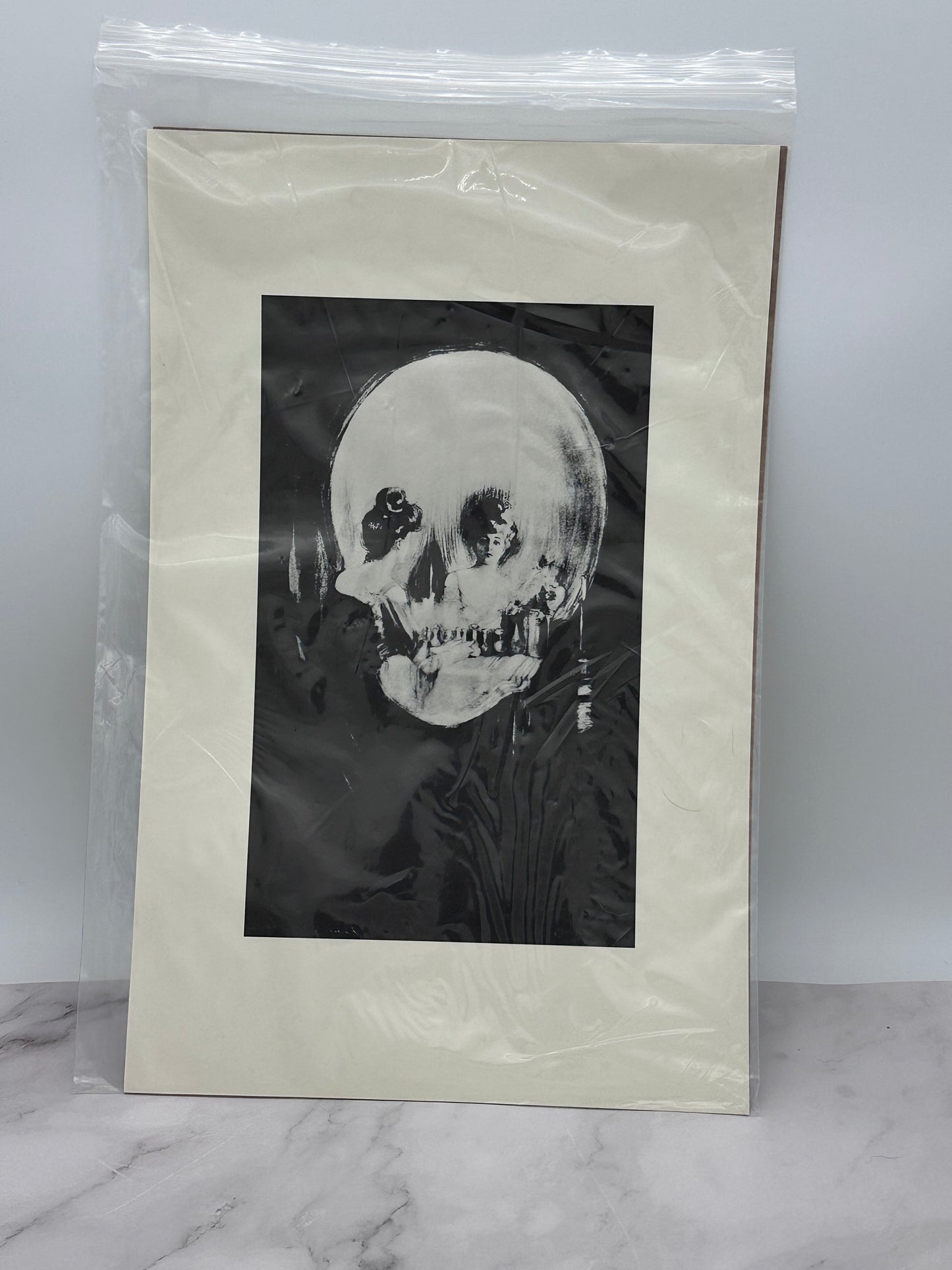 Surreal Skull Art Print
Black & White Gothic Wall Artwork