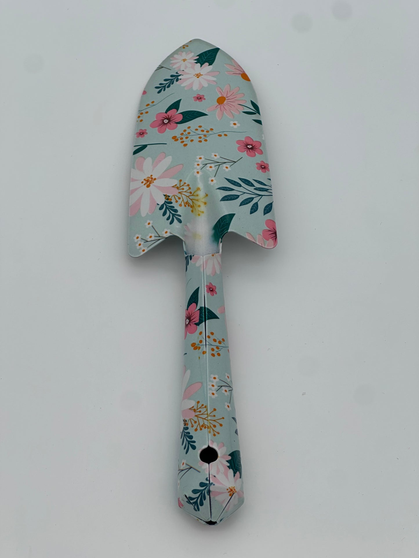 Floral Garden Shovels Gardening Gift for Women Heavy Duty Garden Tools Floral Hand Shovel for Mom Employees Birthday Thank You Gifts (Green Flowers)