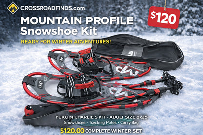 Yukon Carlie's Mountain Profile Snowshoe Kit (Red Edition)