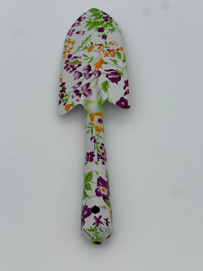 Floral Garden Shovels Gardening Gift for Women Heavy Duty Garden Tools Floral Hand Shovel for Mom Employees Birthday Thank You Gifts (Green Flowers)