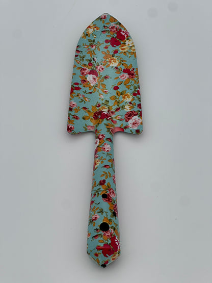 Floral Garden Shovels Gardening Gift for Women Heavy Duty Garden Tools Floral Hand Shovel for Mom Employees Birthday Thank You Gifts (Green Flowers)